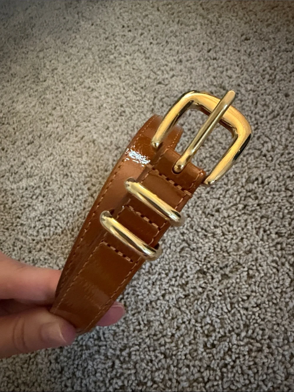 Sezane polished cognac